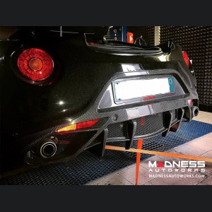 Alfa Romeo 4C Rear Diffuser Flap Deflector - Carbon Fiber - Gloss